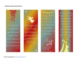 Christian Christmas Bookmarks