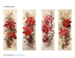 Poinsettia Bookmarks