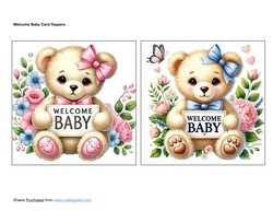 Welcome Baby Card Toppers