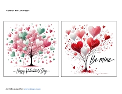 Valentines Tree Card Toppers