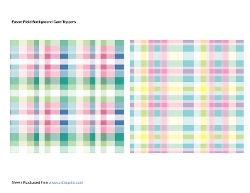 Easter Plaid Background Card Toppers