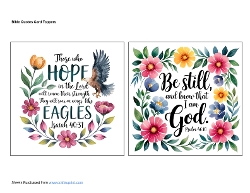 Bible Quotes Card Toppers