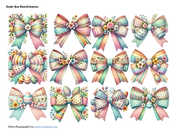 Easter Bow Card Embellishments