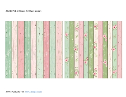 Shabby Pink and Green Card Backgrounds