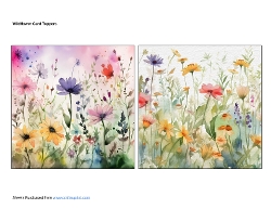 Wildflower Card Toppers