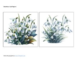 Snowdrops Card Toppers