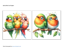 Quirky Birds Card Toppers