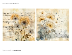 Shabby Chic Dandelion Card Toppers