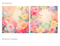 Pastel Floral Card Toppers