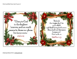 Christmas Bible Verse Card Toppers