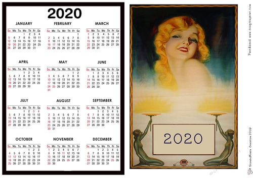 2020 Calendar -  Landscape Smile lights up the room