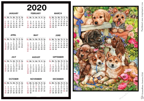 2020 Calendar -  Landscape Overload of cuteness
