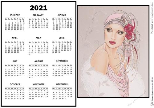 2021 Calendar -  Landscape DECO BEAUTY 2