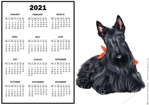 2021 Calendar Scotty