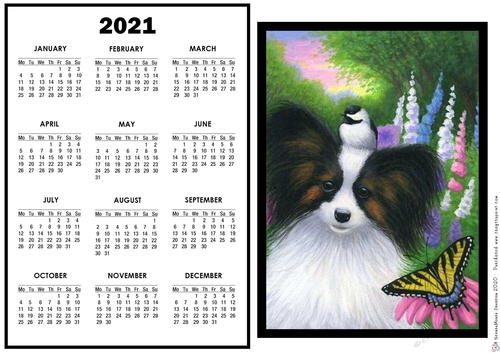2021 Calendar Pretty Papillon
