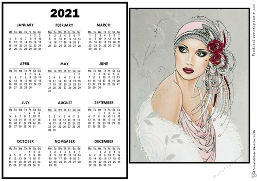 2021 Calendar -  Landscape DECO BEAUTY 2A