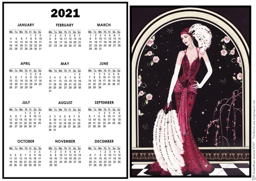 2021 Calendar Deep in Thought
