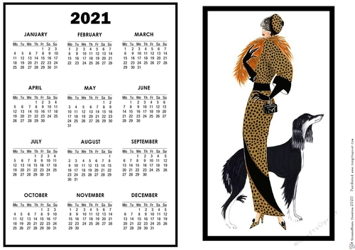2021 Calendar Lovely in Leopard