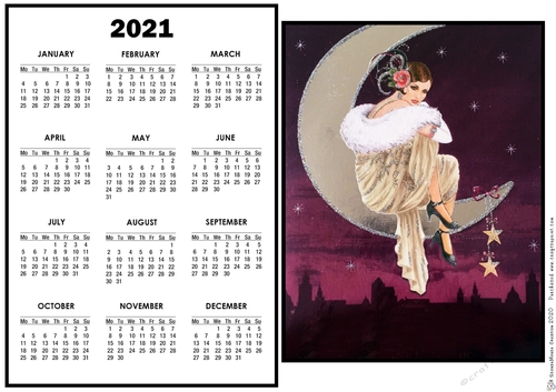 2021 Calendar Moonlight becomes you