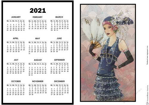 2021Calendar - Fan Tastic Lady