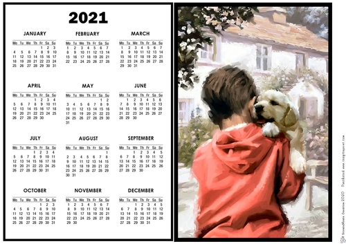 2021 Calendar Best Friends