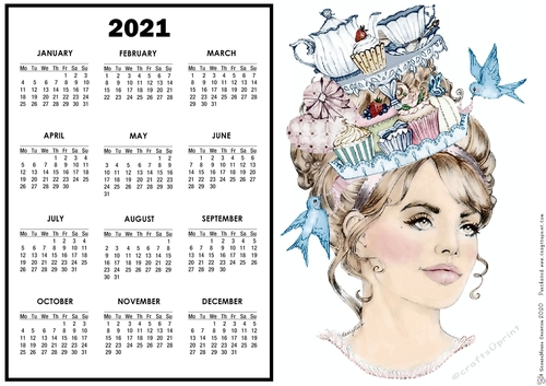 2021 Calendar Tea time