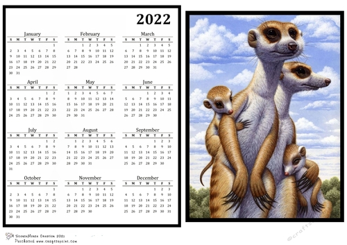 2022 Calendar Family Meerkat (Request)