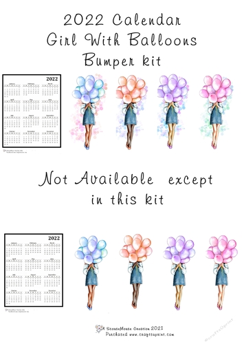 2022 Girl With Balloon Calendar Bumper Kit