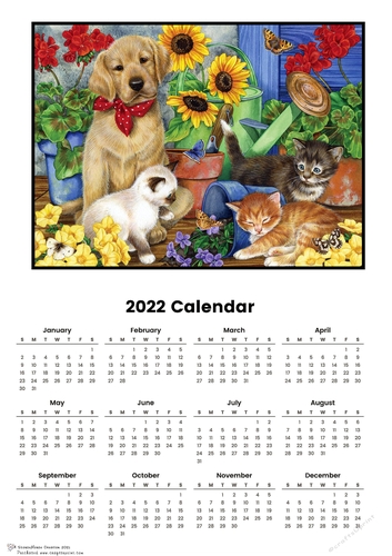 2022 calendar Bet I get the Blame!