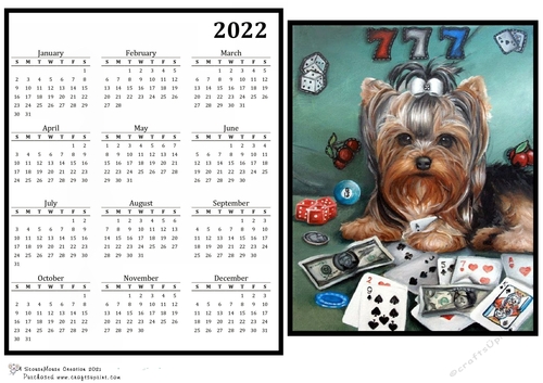 2022 Calendar Lucky Pup