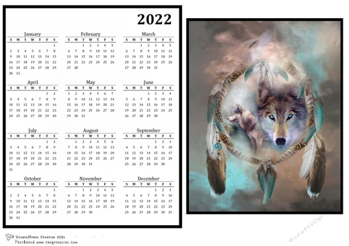 2022 Calendar Spirit of the Wolf