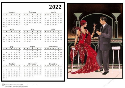   2022 Calendar Bottoms up!