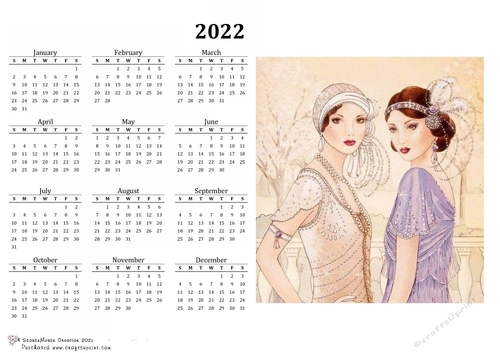 2022 Calendar 2 Beauties