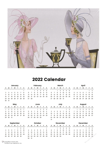 2022 Calendar Afternoon Tea and Gossip
