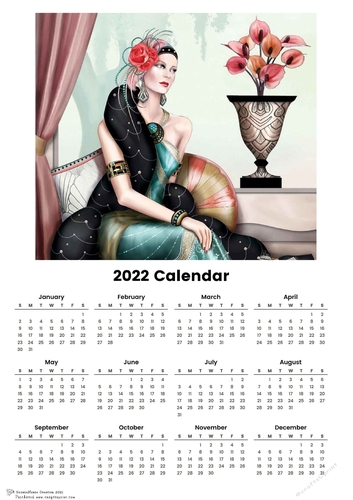 2022 Calendar Lovely Lily