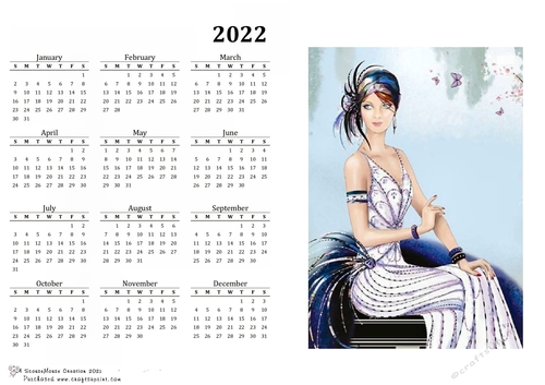 2022 Calendar Shy Smile