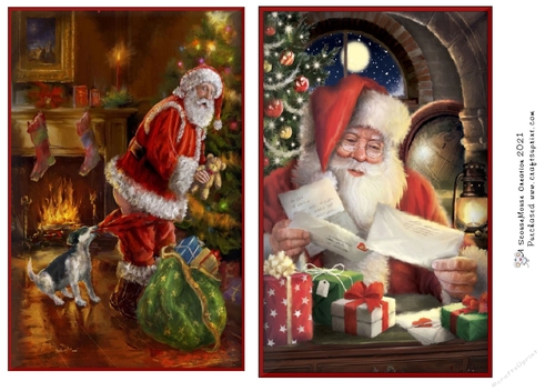 Bad doggy and Santa Mail Toppers