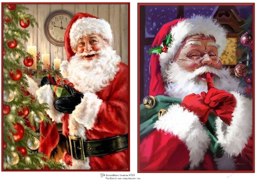 Santa Delivery and SHHH Toppers