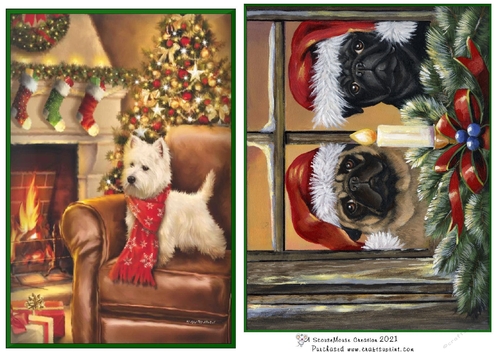 Westie and Pugs Toppers