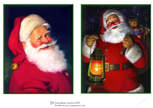 Cheery Santa Toppers