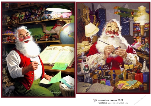 Santas work is never done Toppers