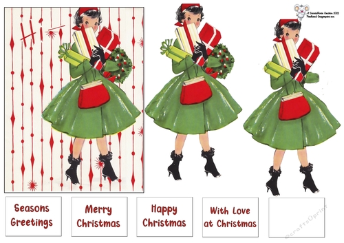 Vintage Christms Shopping