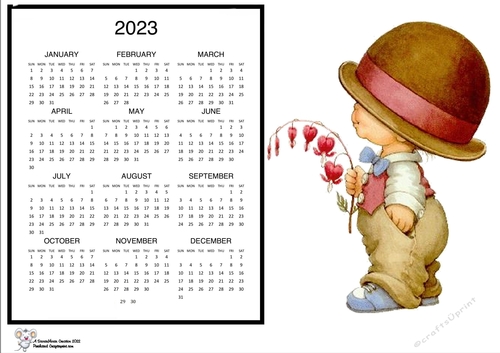 2023 flowers 4U calendar