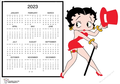 2023 Boop 4 calandar