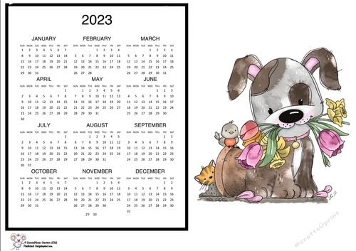 2023 I picked some flowers Calendar