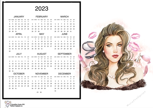 2023 Make up 2 Beauty calendar
