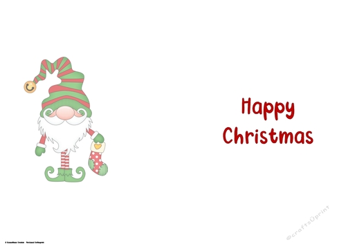 Ill Be Gnome for Christmas Happy Christmas insert 4
