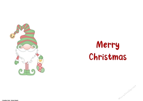  Ill Be Gnome for Christmas Merry Christmas insert 4