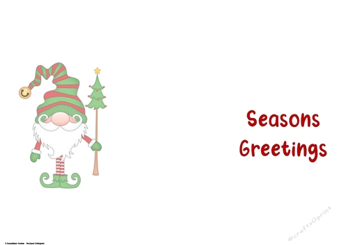  Ill Be Gnome for Christmas Seasons Greetings  insert  5