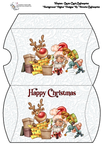 Pillow Box  Wrapping Time  Happy Christmas